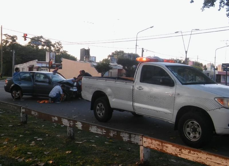 Accidente en Tres de Febrero y Bicentenario.